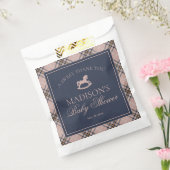 Pink Plaid Classic Rocking Horse Baby Shower Bedankzakje (Gezegeld)