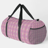 Pink Plaid Duffel Bag, Large Plunjezak (Rechterhoek)