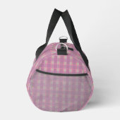 Pink Plaid Duffle Bag, Small Plunjezak (Rechts)