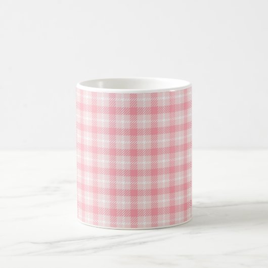 Pink Plaid Mug Koffiemok (Center)