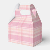 Pink Plaid Party Favoriet Box – Stijlvolle Gift Bo Bedankdoosjes (Achterkant)