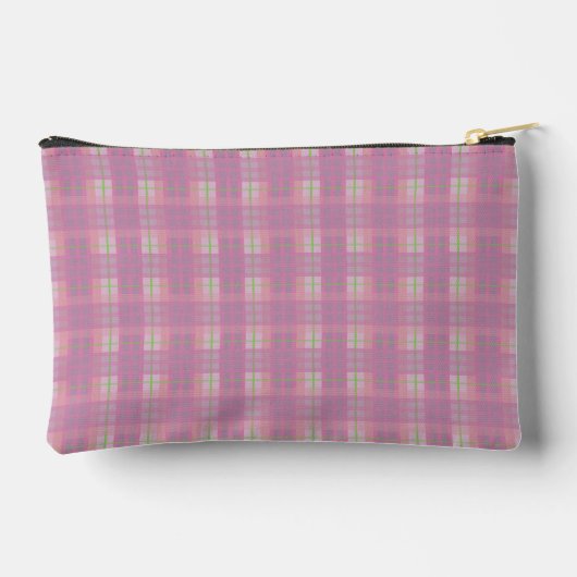 Pink Plaid Pouch Etui (Achterkant)