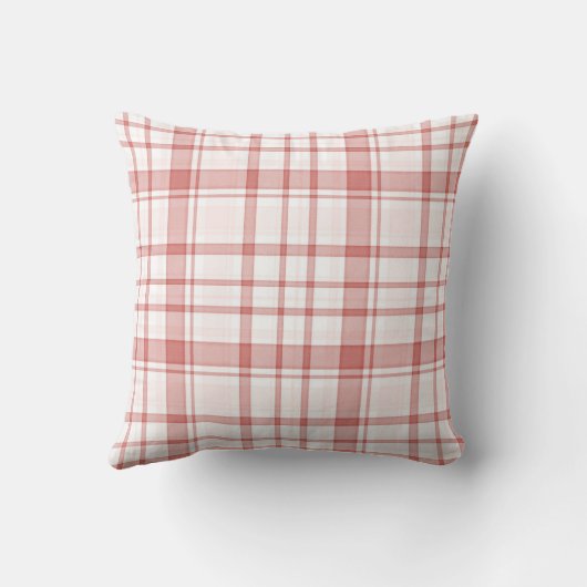 Pink Plaid Stripes Cat Kussen (Achterkant)