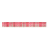 Pink Plaid Tartan Satijnen Lint (Voorkant)