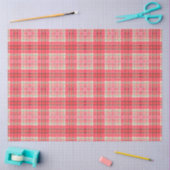 Pink Plaid Tartan Tissuepapier (Craft)