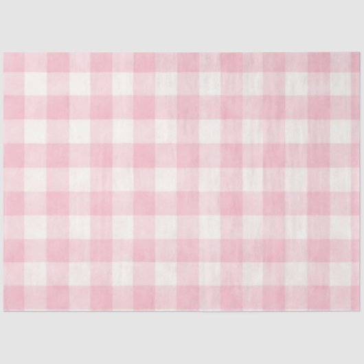 Pink Plaid  Tissuepapier (Voorkant)