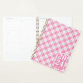 Pink Plaid with the name Planner (Display)