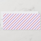 Pink Plane Boarding Pass Verjaardagskaartje Kaart (Achterkant)