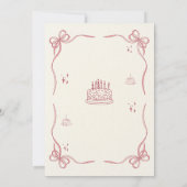 Pink Playful 18th Birthday Kaart (Achterkant)