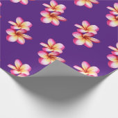 Pink Plumeria Cadeaupapier (Hoek)