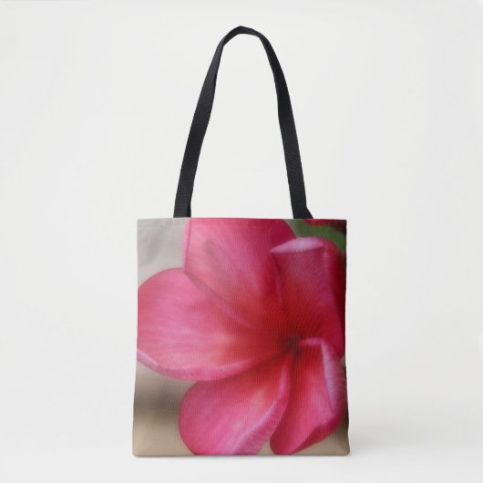 Pink Plumeria Canvas tas (Voorkant)