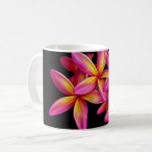 Pink Plumeria Floral Foto Koffiemok (Voorkant links)