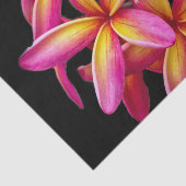  Pink Plumeria Floral Foto Tissuepapier (Detail)