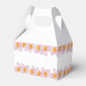 Pink Plumeria Frangipani Wedding Bedankdoosjes (Achterkant)