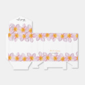 Pink Plumeria Frangipani Wedding Bedankdoosjes (Uitgevouwen)