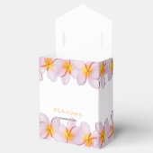 Pink Plumeria Frangipani Wedding Bedankdoosjes (Geopend)