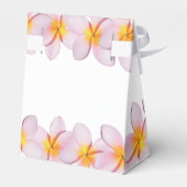 Pink Plumeria Frangipani Wedding Bedankdoosjes (Achterkant)