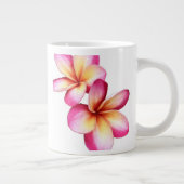 Pink Plumeria Grote Koffiekop (Rechts)