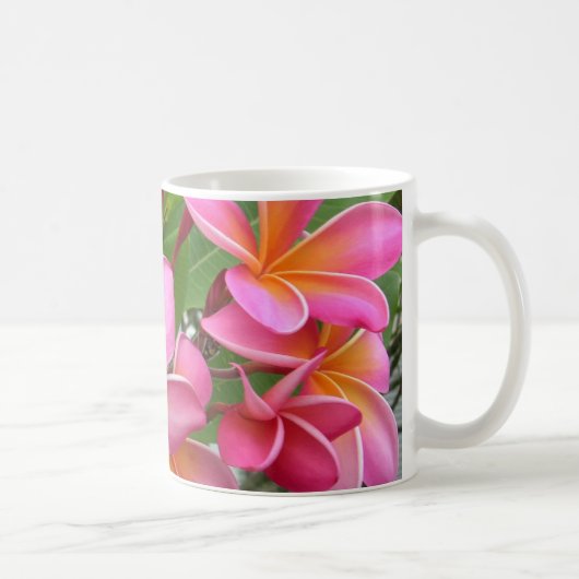 Pink Plumeria Koffiemok (Rechts)