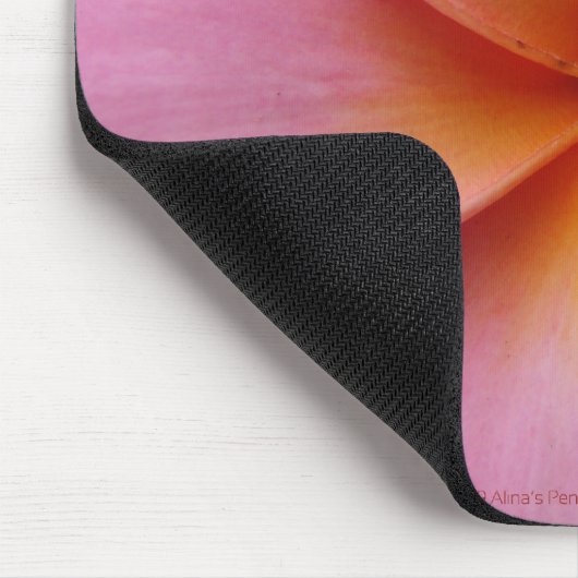 Pink Plumeria Mousepad Muismat (Hoek)