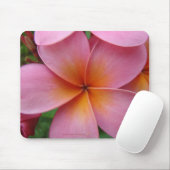 Pink Plumeria Mousepad Muismat (Met muis)