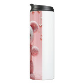 Pink Plush Robot Teddy Bear Tumbler Thermosbeker (Geroteerd rechts)