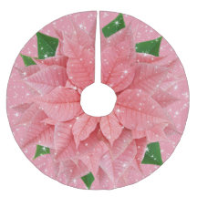Pink Poinsettia Holiday Sparkle
