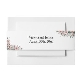 Pink Poinsettia  Uitnodigingen Wikkel