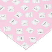 Pink Polar Beer Birthday Party Tafelkleed (Gekanteld)