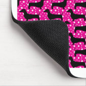 Pink Polka Dachshunds Muismat (Hoek)