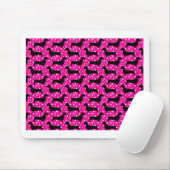 Pink Polka Dachshunds Muismat (Met muis)
