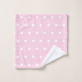 Pink Polka Dot Bad Handdoek (Wasdoekje)