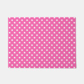 Pink Polka Dot Breast Cancer Awareness Pattern Deurmat (Voorkant)