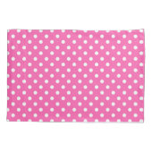 Pink Polka Dot Breast Cancer Awareness Pattern Kussensloop (Achterkant)