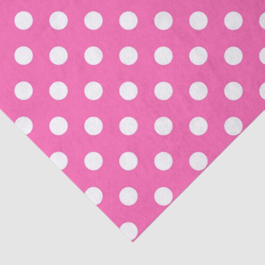Pink Polka Dot Breast Cancer Awareness Pattern Tissuepapier (Detail)