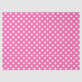 Pink Polka Dot Breast Cancer Awareness Pattern Tissuepapier (Voorkant)