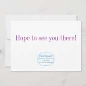 Pink Polka Dot Butterfly Birthday Party Invite Kaart (Achterkant)