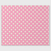 Pink Polka Dot Cadeaupapier (Vlak)