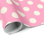 Pink Polka Dot Cadeaupapier (Rol Hoek)