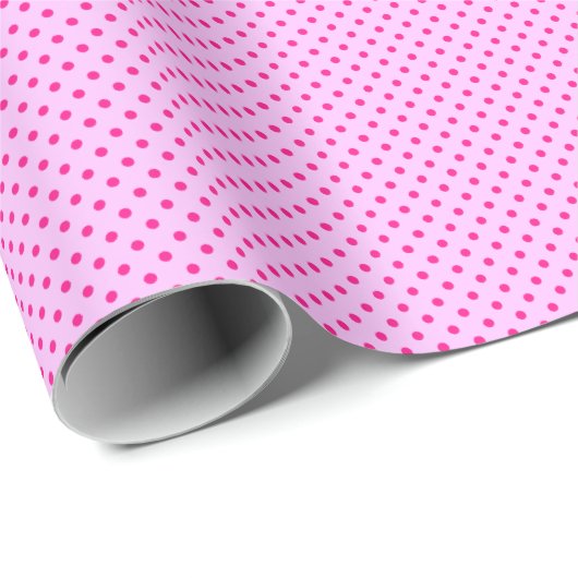 Pink Polka Dot Cadeaupapier (Rol Hoek)