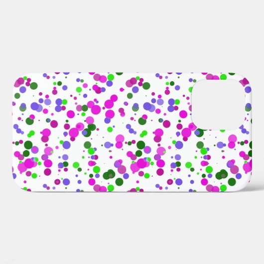 Pink Polka Dot Confetti Case-Mate iPhone Case (Achterkant (horizontaal))