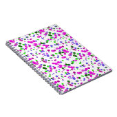Pink Polka Dot Confetti Notitieboek (Rechterzijde)