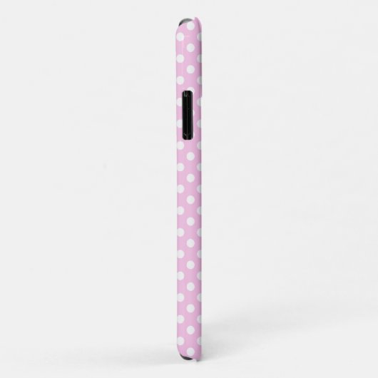 Pink Polka Dot Dachshund Mobiele Telefoon Case (Achterkant/rechts)