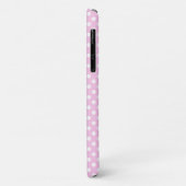 Pink Polka Dot Dachshund Mobiele Telefoon Case (Achterkant/links)