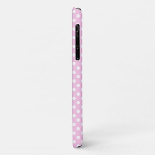 Pink Polka Dot Dachshund Mobiele Telefoon Case (Achterkant/links)
