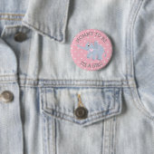 Pink Polka Dot Elephant a Girl Baby shower Pin Ronde Button 5,7 Cm (In situ)