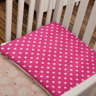 Pink Polka Dot Fleece Deken