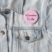 Pink Polka Dot Grandmoeder Button (In situ)
