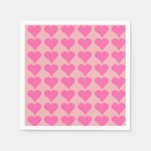 Pink Polka Dot Hearts