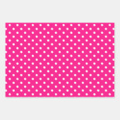 Pink Polka Dot Inpakpapier Vel (Voorkant 2)